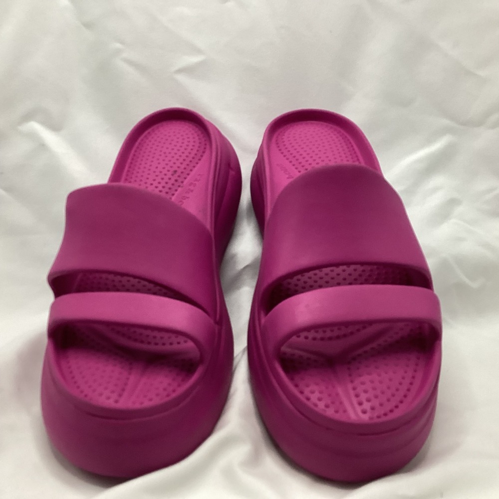 Rag & Bone Womens Pink Rubber Platform Double Strap Slide Sandals W292S1276